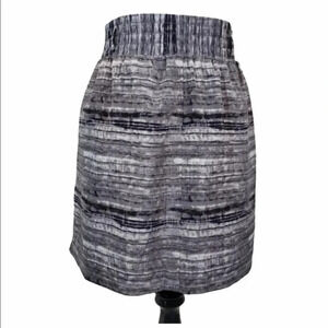Gap‎ L pull up black gray skirt w/ pockets